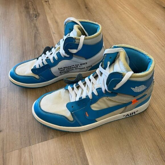 Jordan Off White x Jordan 1 Retro High OG UNC 2018 Size Men’s 12 AQ0818-148 - Picture 5 of 13